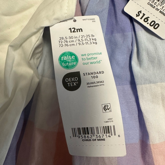 Carter’s Baby Girl Lot of 2 Dresses Spring Summer 12 M & 6-9 M NWT NEW Sundress - Picture 15 of 16